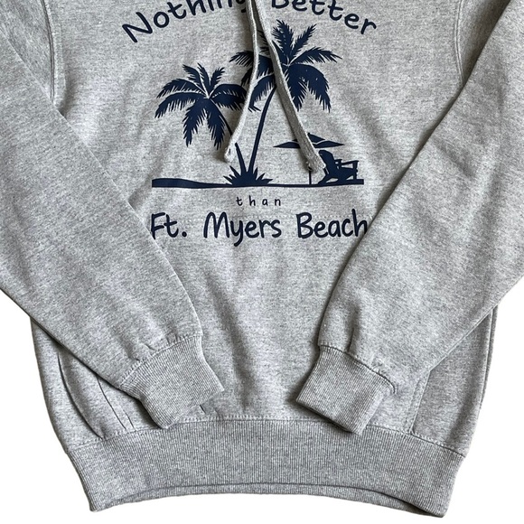 Beach Love Unisex Fort Myers Sweatshirt Size S Tourist Souvenir Groovy - Picture 3 of 8
